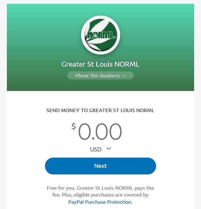 Donate to Greater St. Louis NORML