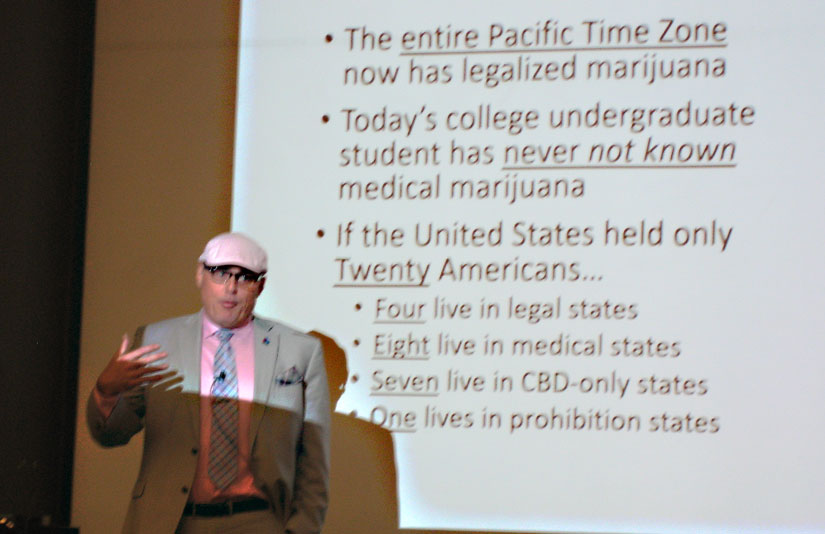 Radical Russ otherwise know as cannabis activists Russ Bellville at the 2016 Spring Cannabis Conference