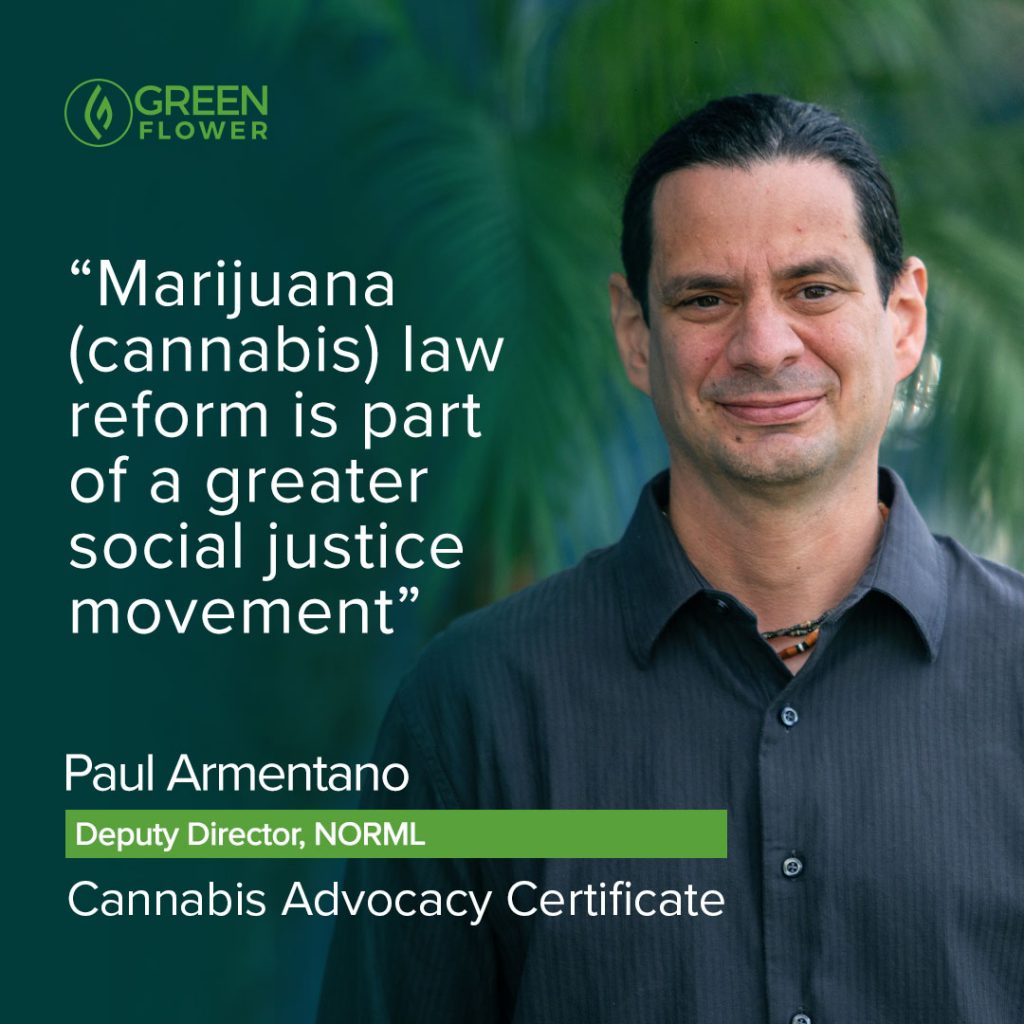Paul Armentano Cannabis Advocacy Certificate