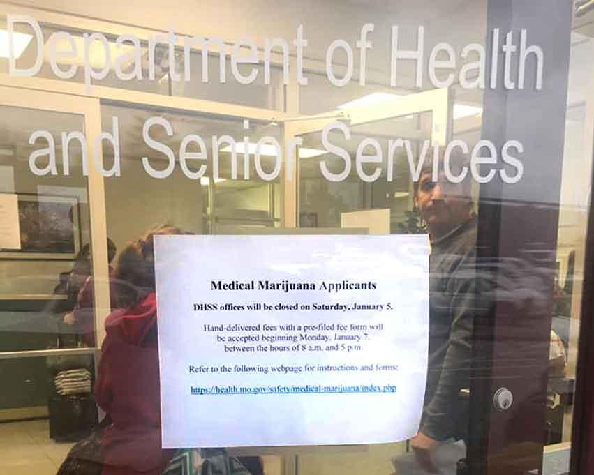 DHSS office was closed on preliminary filing date.